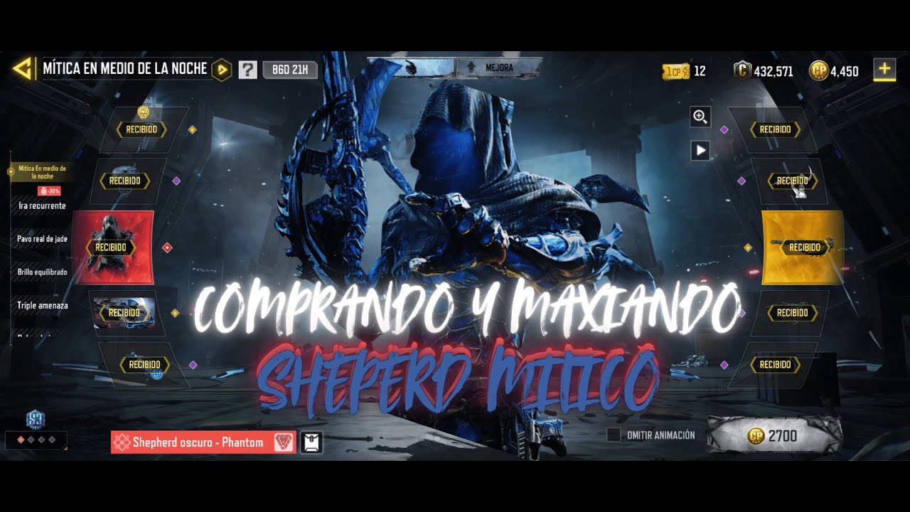 ESTO CUESTA EL SHEPERD DARK - PHANTOM 🥵 MEJORADO al MAXIMO | COD mobile