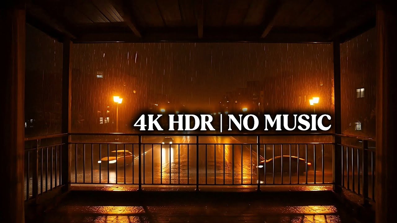 Fall Asleep Fast in 90 Minutes 🌧️ | Real Night Rain Sounds for Deep Sleep & Relaxation 4K