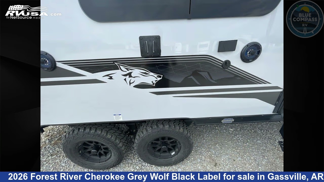 Spectacular 2026 Forest River Cherokee Grey Wolf Black Label Toy Hauler RV For Sale in Gassville, AR