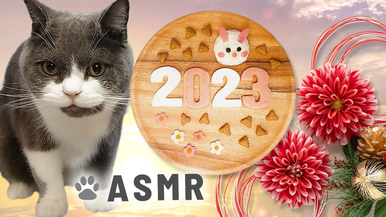 [Кошка ACMP] 🎍🐰2023 Ешьте числа желе [звук еды Кот]