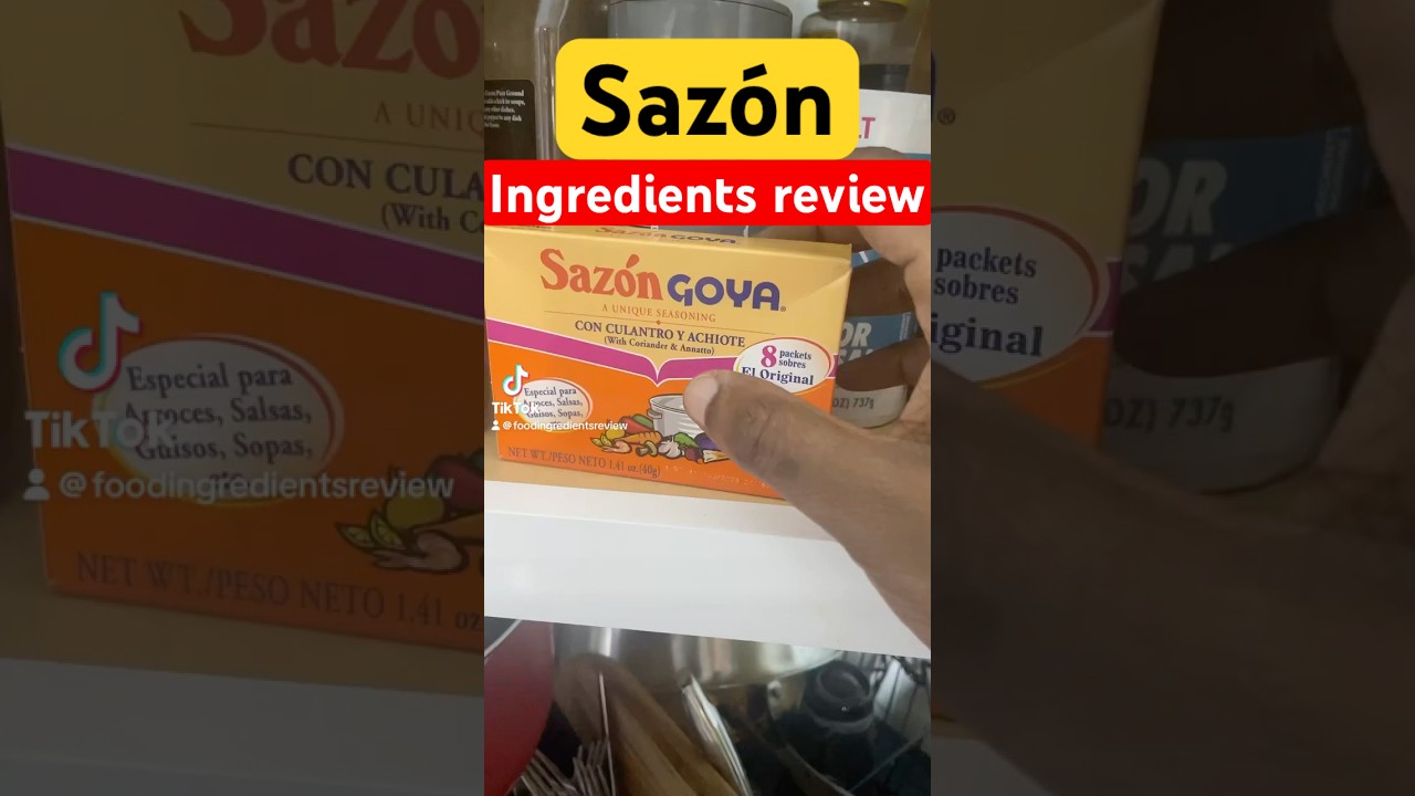 Sazon ingredients review #food #sazon #jamaican #jamaicanfood #spanishfood #spanish #goya #goyafood
