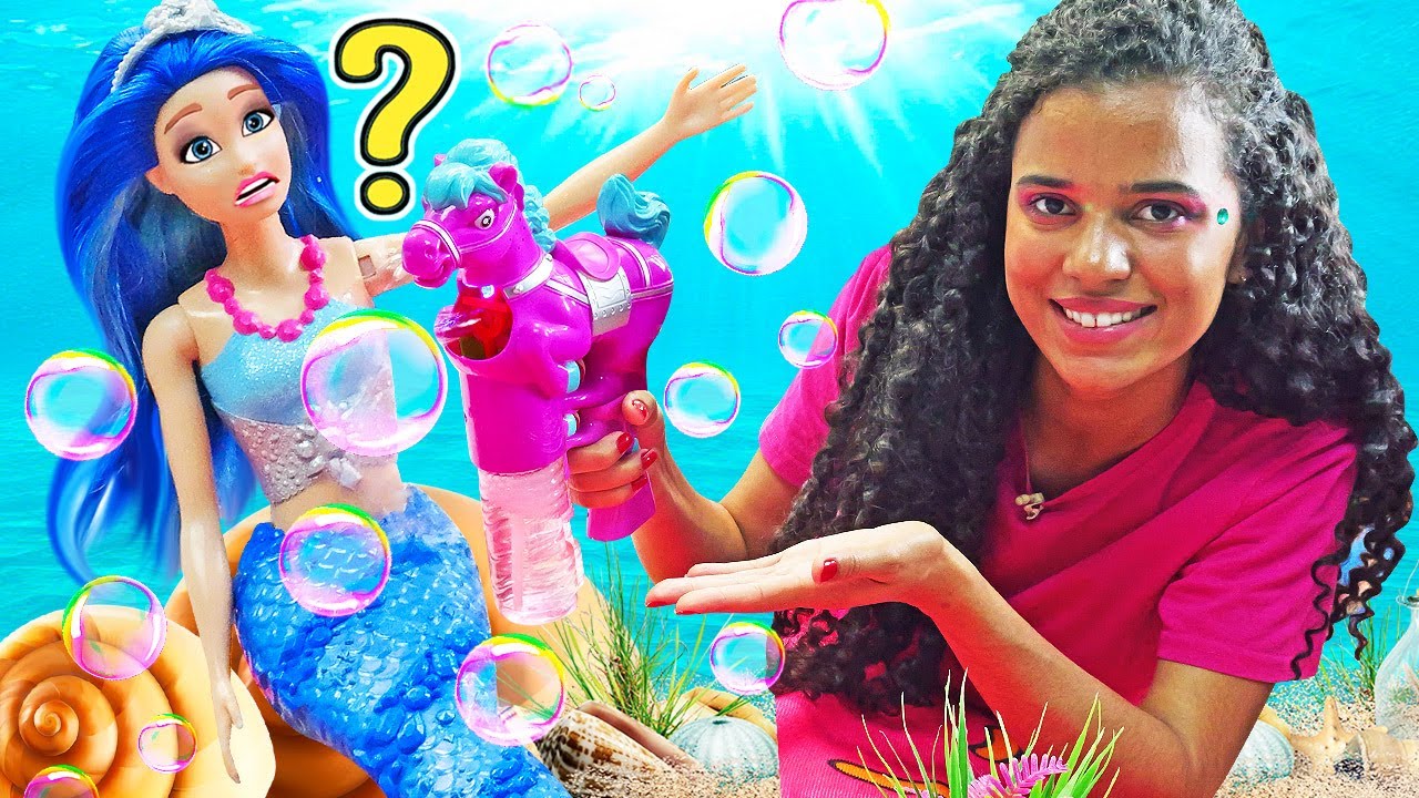 Cadê o bracelete da sereia? Vídeo para meninas com as bonecas Barbie