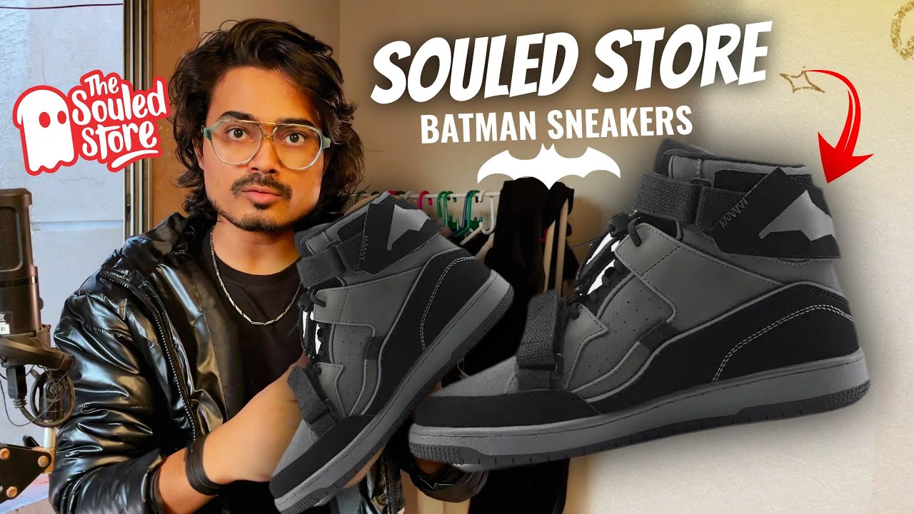 Batman-Inspired Sneaker from The Souled Store 🔥 Unboxing & Review