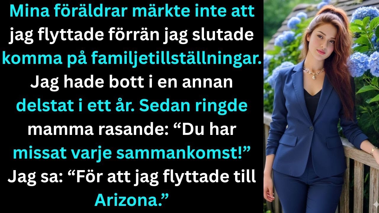 Mina föräldrar märkte inte att jag flyttade förrän jag slutade komma på familjeträffar.