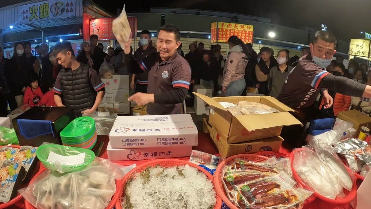 24  肉質厚實的大白帶，買回家退冰後，抹點鹽，煎到恰恰就很香很好吃~ #嘉義趙又廷 #全晟海產 #週一台南永大夜市 #海鮮拍賣 #海鮮叫賣