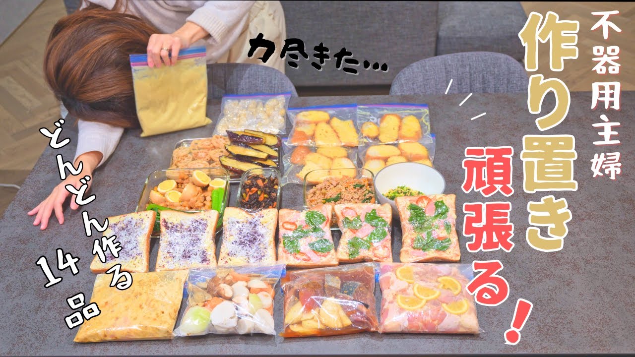 【作り置き】深夜にノンストップで料理するアラサー主婦【家事/ストック/作業/モチベーション】