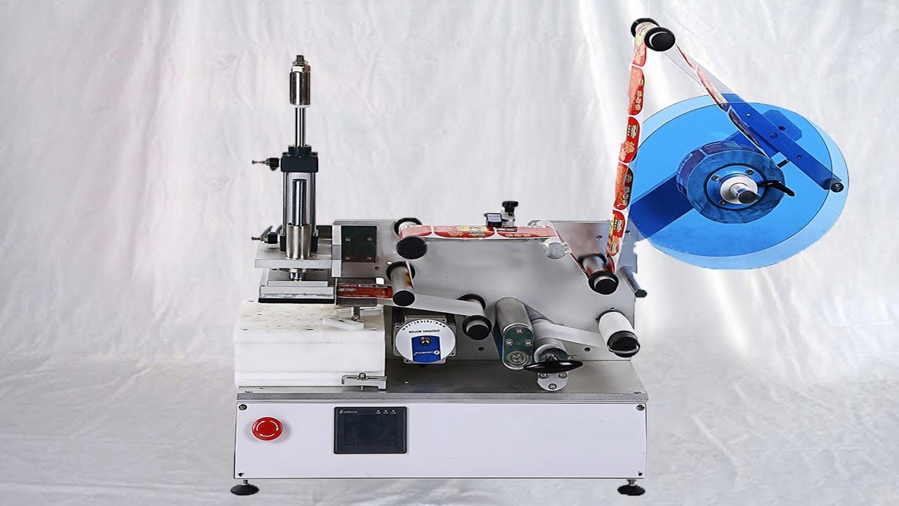 high precision labeling machine semi auto flat surface applicator applicateur d'&eacute;tiquettes
