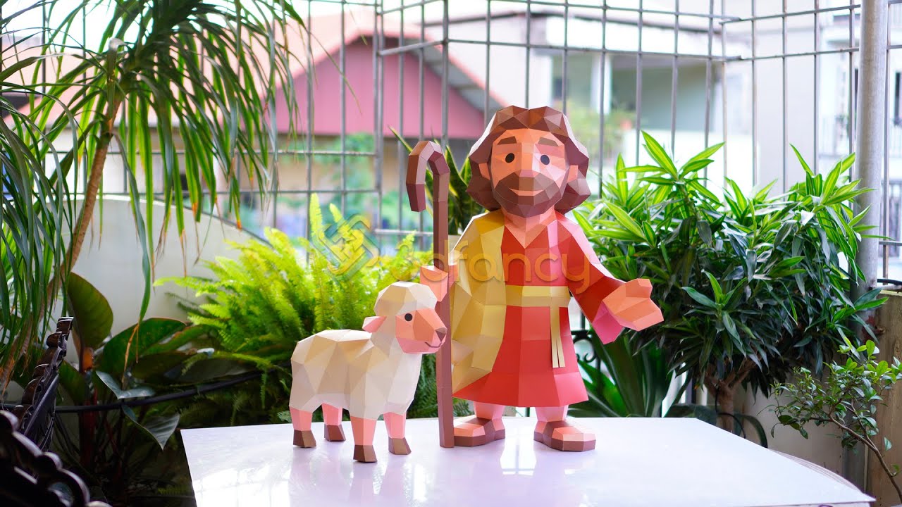 DIY Jesus and Sheep Papercraft – Step-by-Step Assembly Tutorial