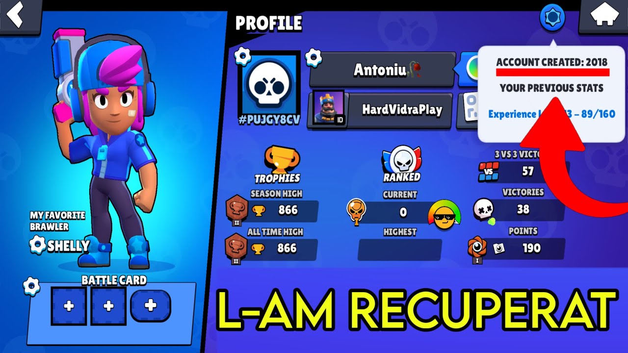 Mi-am recuperat cel mai vechi cont de Brawl Stars cu Star Shelly dupa 8 ani! 