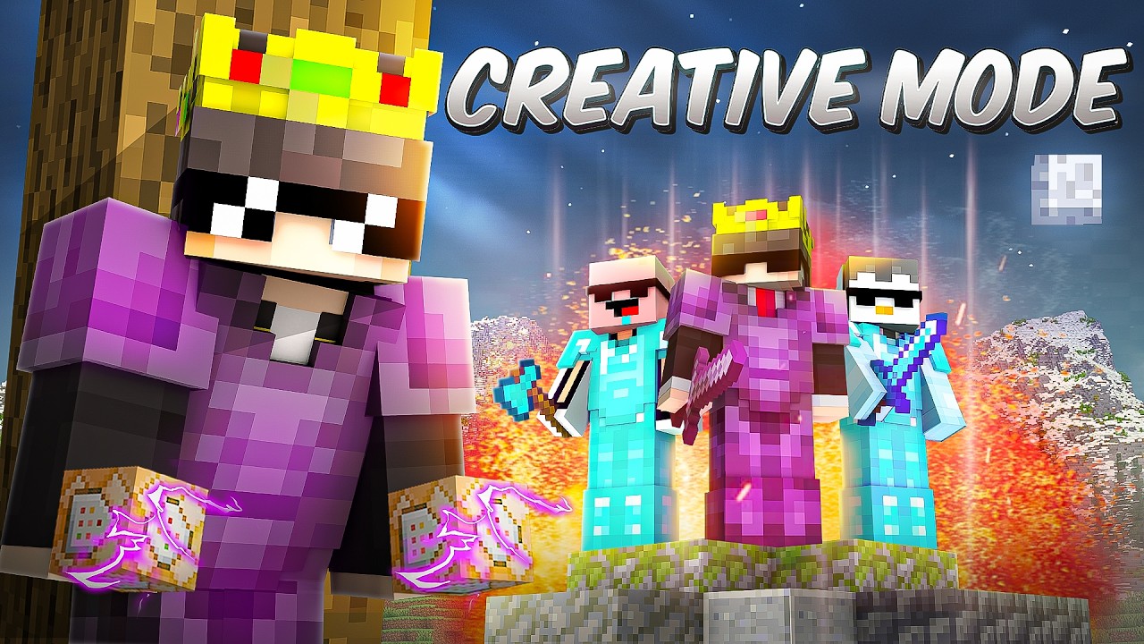Secretly Using CREATIVE MODE In This Minecraft SMP..!