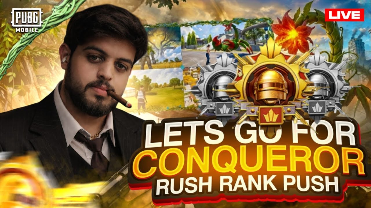 Road to Conqueror |  PUBG MOBILE LIVE RANK PUSH | WITH Top1 Jawad Live