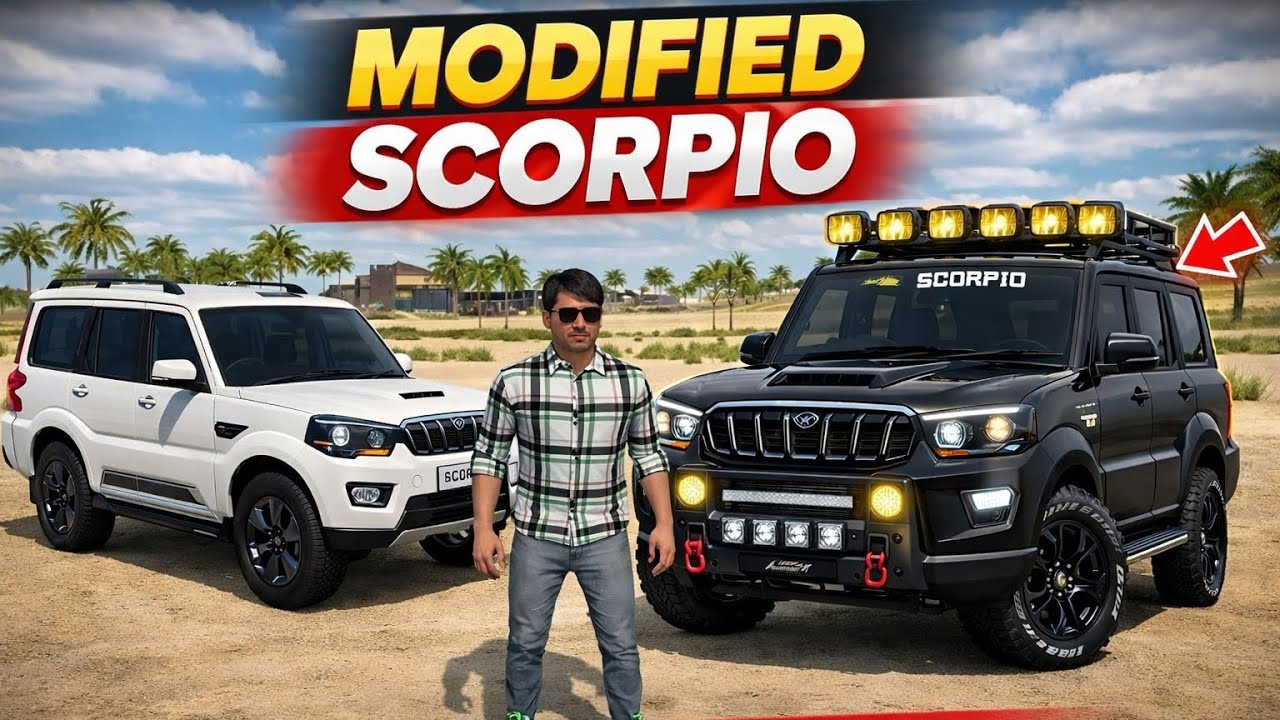 Aaj scorpio ko kraya modifide 😱 dinu balesar 009