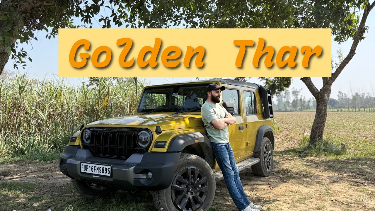 Mahindra Thar Roxx star edition | Citrine Yellow | golden thar roxx | ajra | veer rana