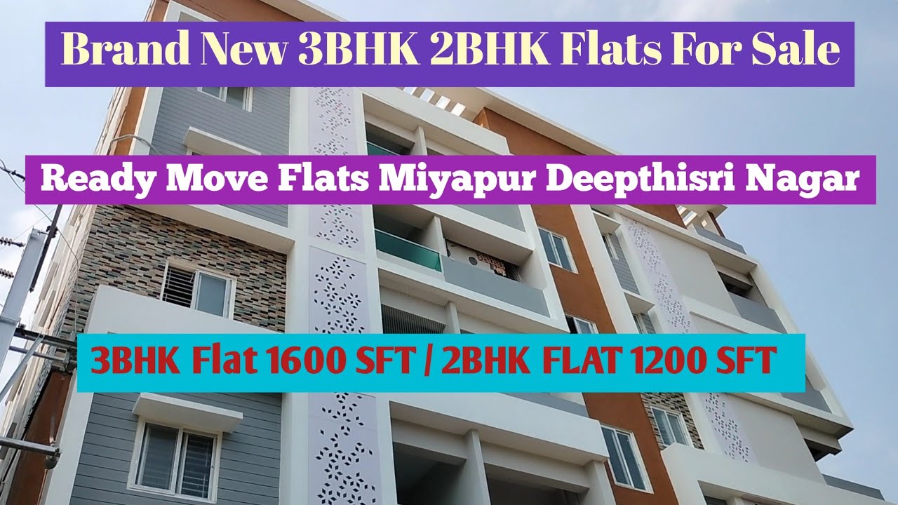 Brand New 2BHK 3BHK Flats For Sale in Miyapur | Deepthisri Nagar | Hyderabad | Ready To Move