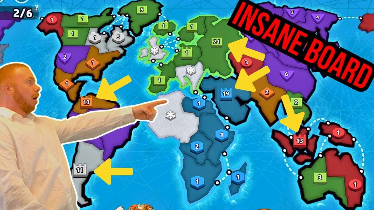 WILD GAME of Fixed Capitals on Classic Risk Map