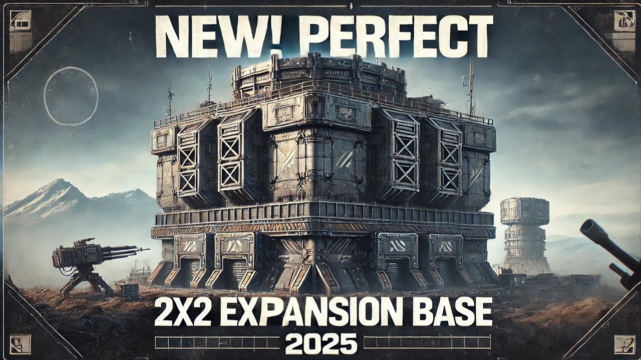 (NEW) Perfect 2x2 Expansion Rust Base Design 2025 #RustBase #Rust2025 #Rust2x2