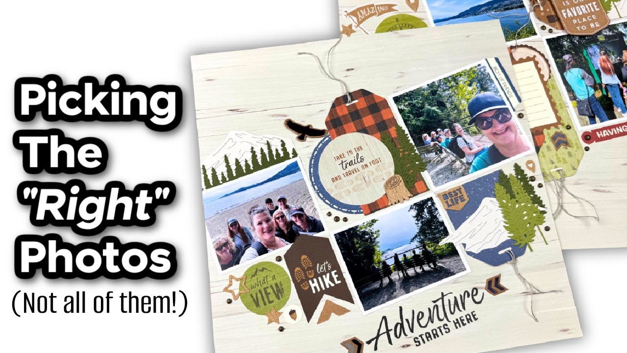 Unexpected Scrapbook Design + Tips For Choosing Photos