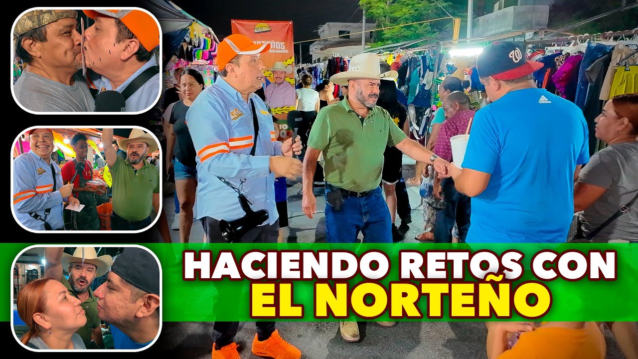 🤣 ¡RETOS con la raza! Chilinflas y El Norteño revientan el mercado de risa