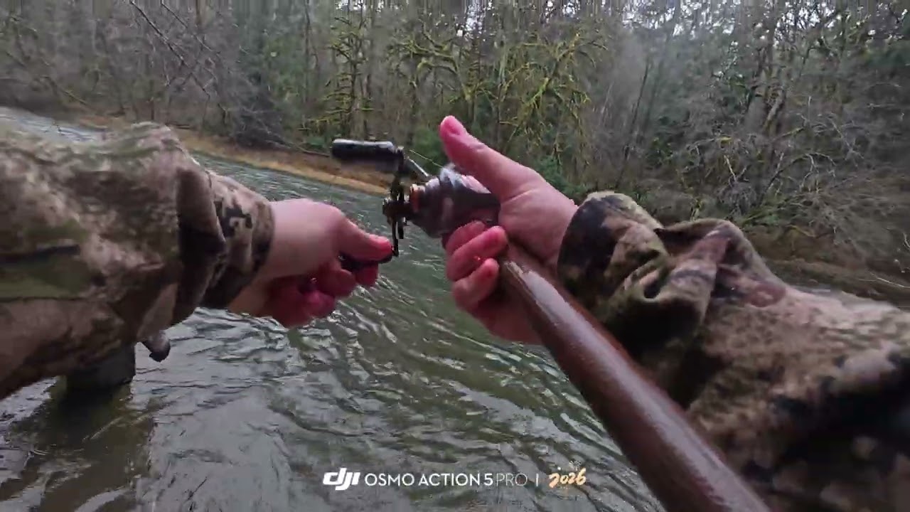Wild winter steelhead drift fishing 