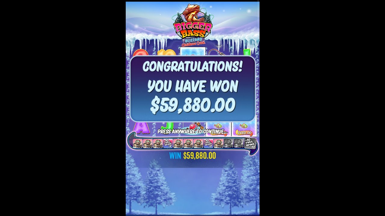 BIGGER Bass Blizzard Christmas Catch Bonus 240x! (BitStarz)