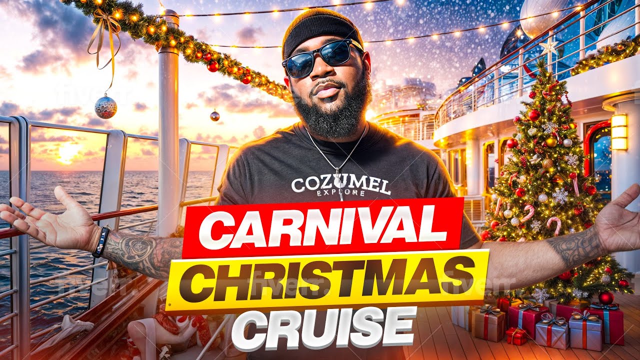 ITS A CHRISTMAS CRUISE! 🎄| Carnival Jubilee Cruise Vlog! Part 1