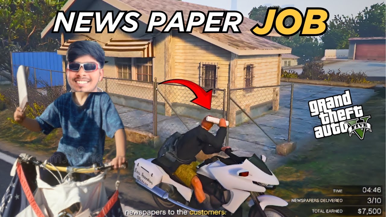 Kya Me Aaj NewsPaper Supply Kar Lunga GTA V #gtav #gta #gtaonline