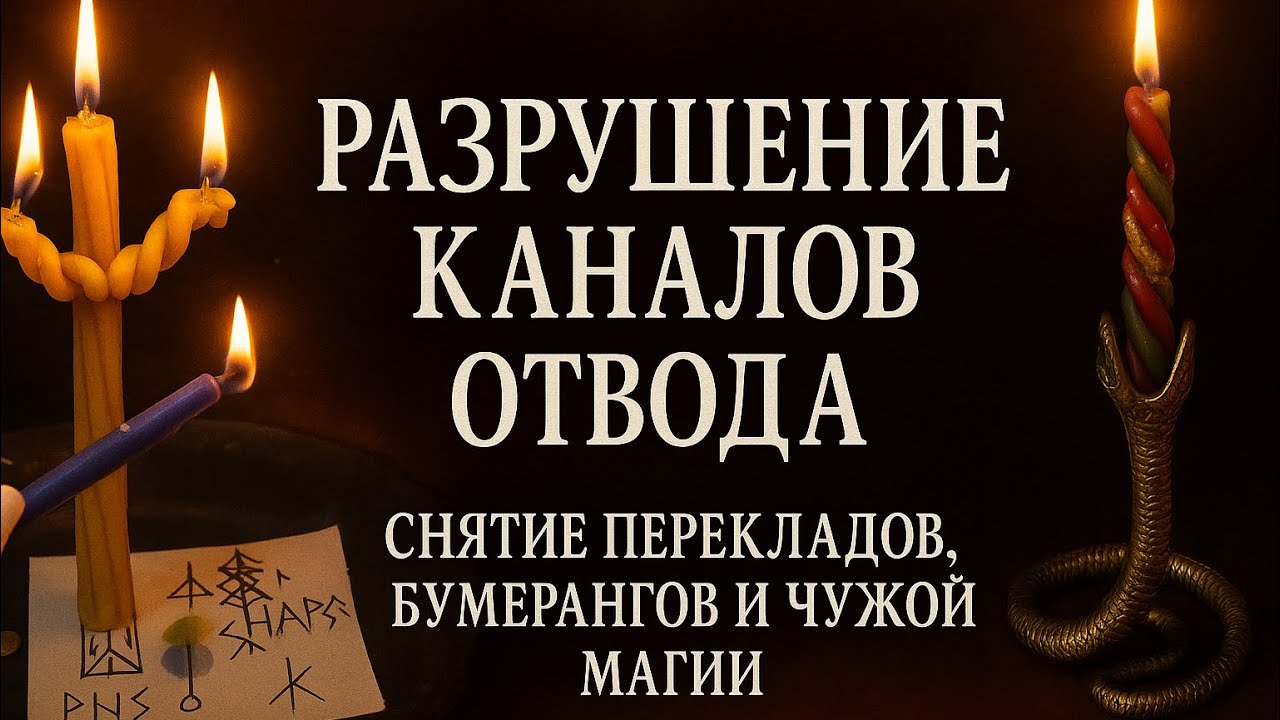 РАЗРУШЕНИЕ ПРОГРАММЫ И КАНАЛОВ ОТВОДА. Снятие перекладов, бумерангов и чужой кармы⭐️