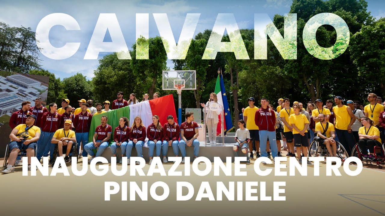 Caivano: inaugurazione del centro sportivo Pino Daniele