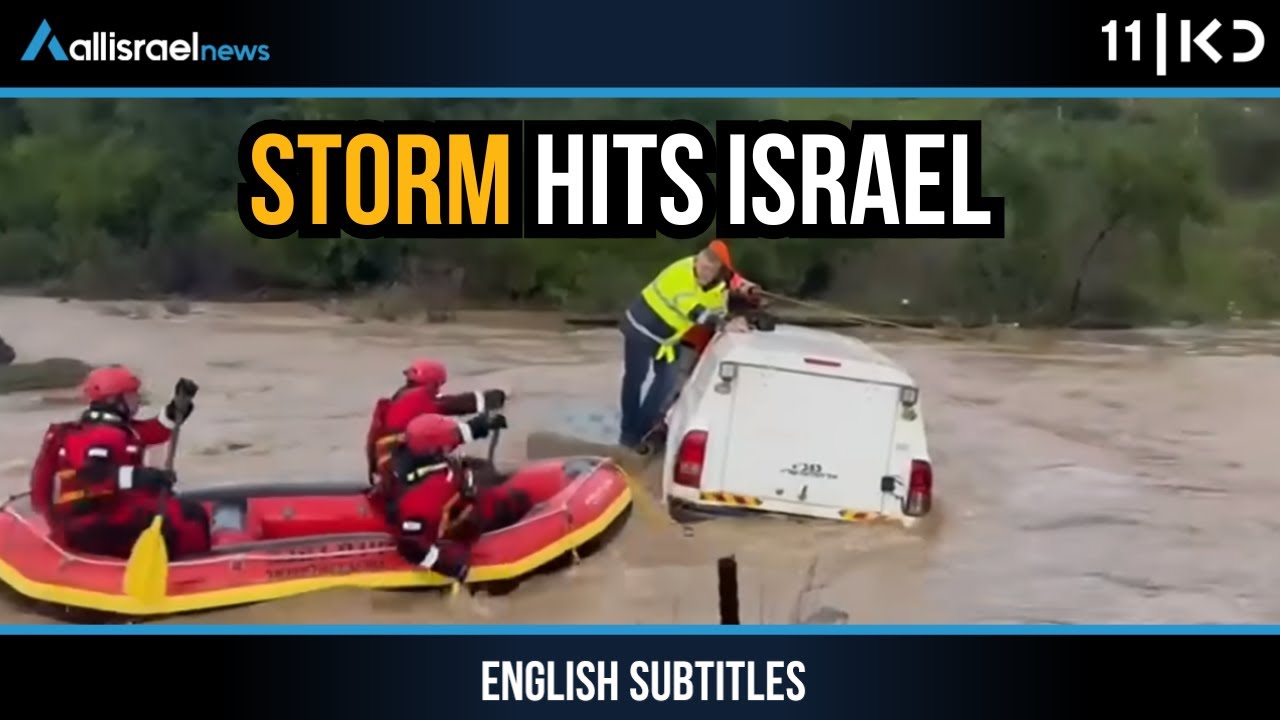 Floods and Strong Winds Hit Israel: Fears for Missing Teen Near Modi'in Illit | KAN 11