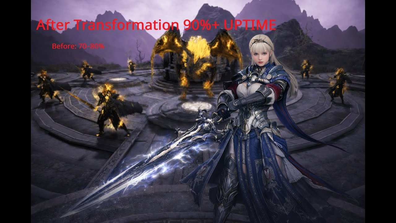 BDO Seraph Update Test – Transformation Uptime Increased to 90%+熾天使 更新後 變身覆蓋率90%up