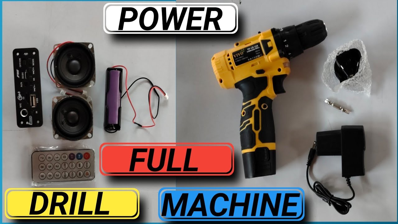 Unbox Drill Machine And Speakers | Cordless Drill Machine And Speakers Unboxing