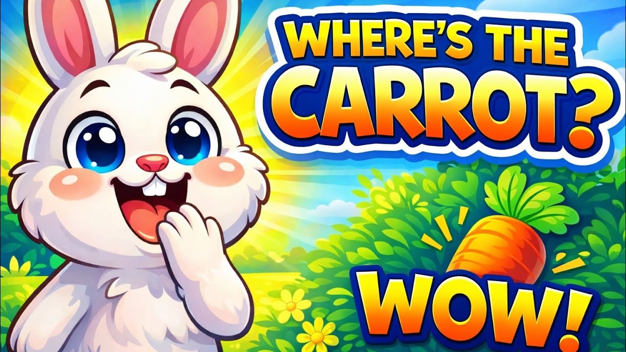 🐰 Bunny Lost His Carrot?! 😱🥕 | Cute Kids Cartoon #shorts