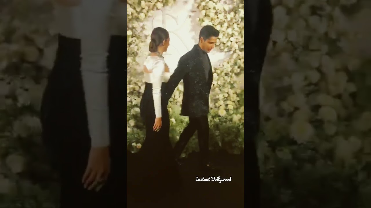 SidKiara at their Wedding Reception in Mumbai