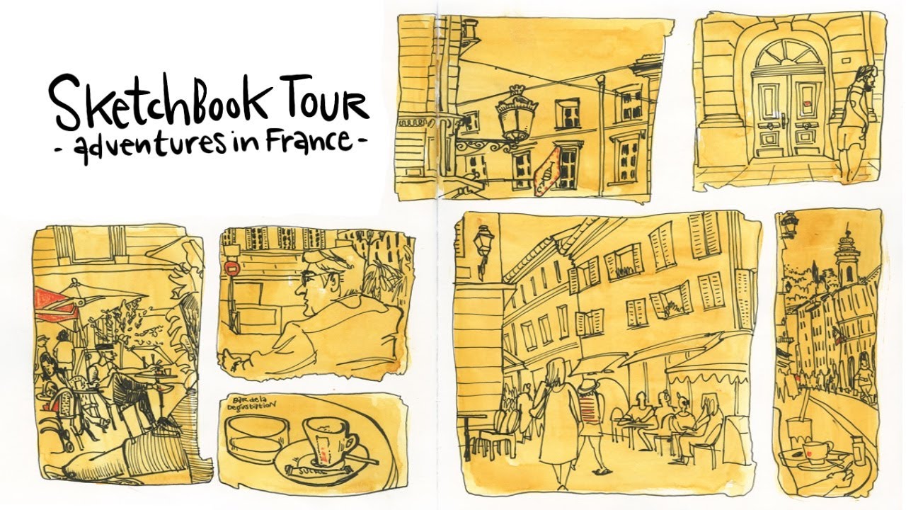 Sketchbook Tour - Adventures in France