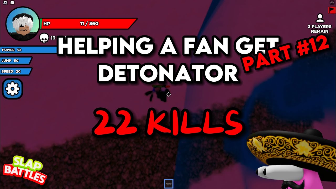 Helping a Fan get Detonator in Slap Battles | Pt12