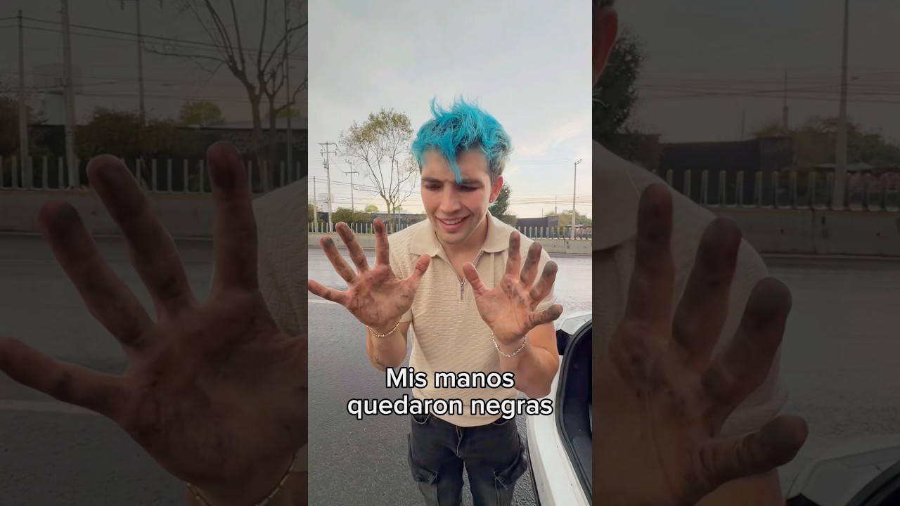 Se me ponchó la llanta del coche😭🚗😫