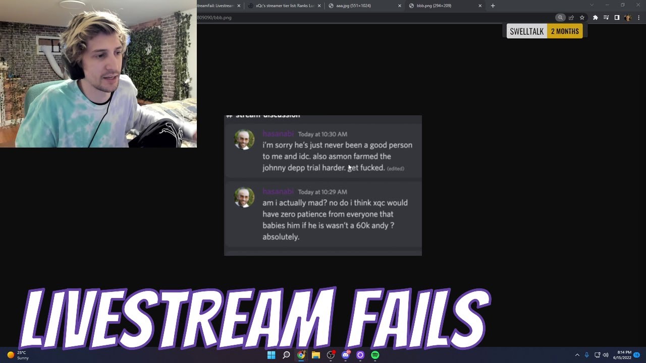 How xQc feels about Hasan's messages | Livestream Fails (xQc, pokimane, Stormfall33)