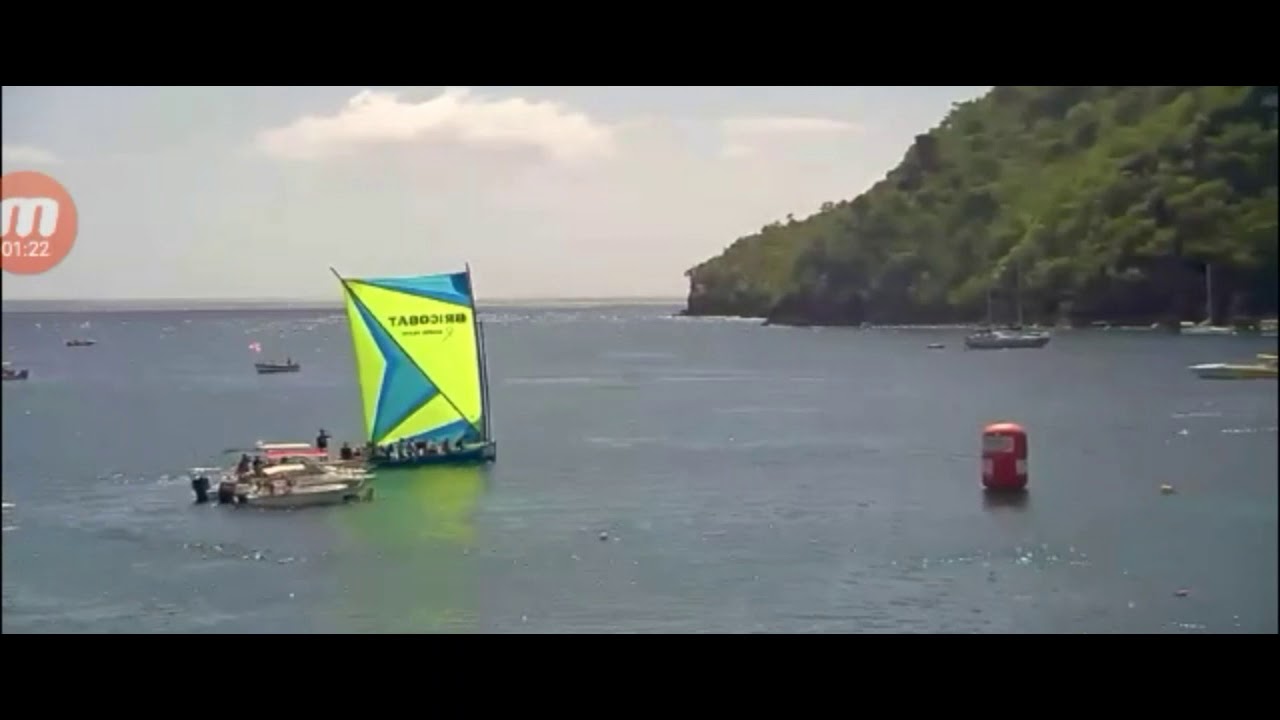 Cours de yole Anses d'arlet (Webcam)