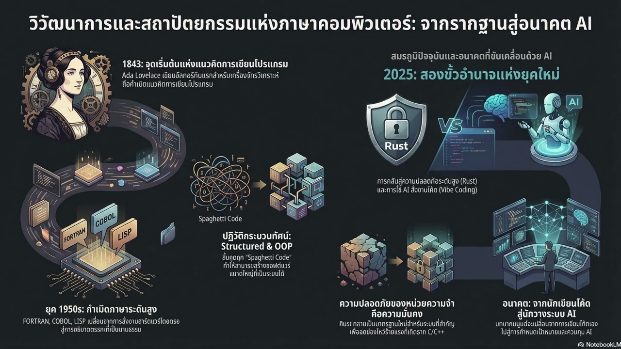 วิวัฒนาการภาษาโปรแกรมจากเอดาสู่ยุค AI