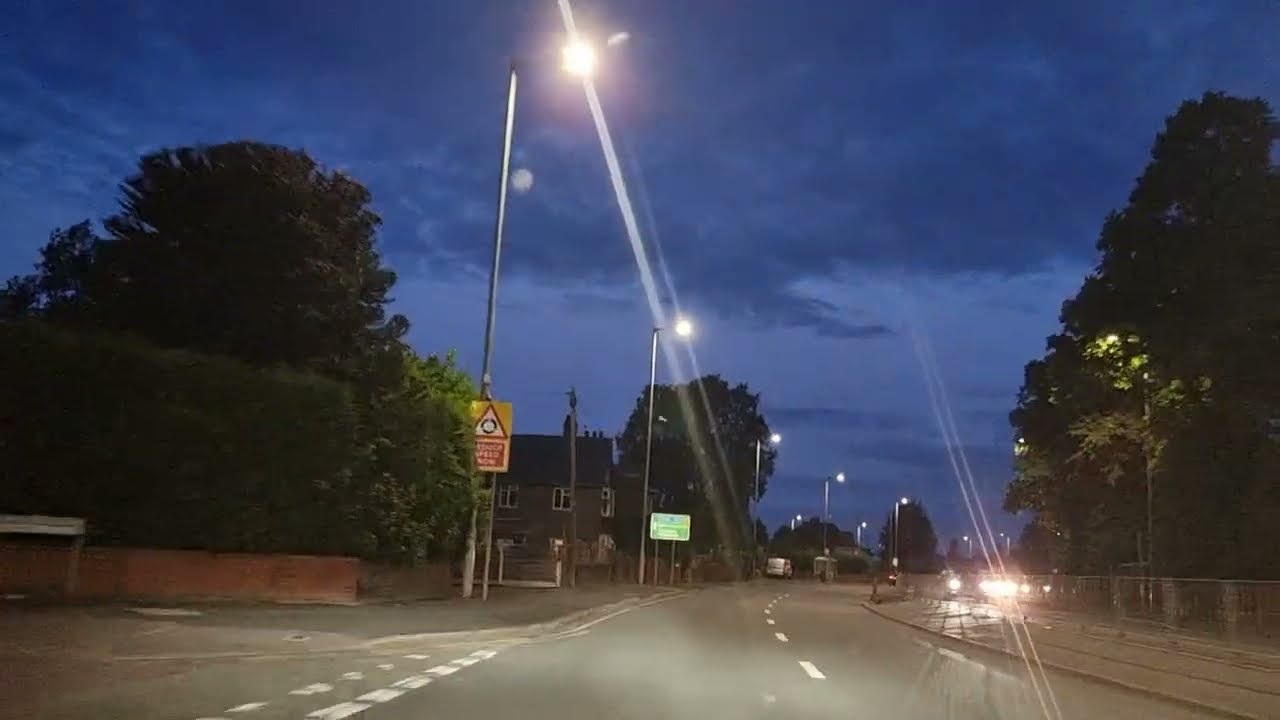 Road Trip  UK 🇬🇧 | Driving From Wolverhampton To Chesterfield | Raw Footage | Night Drive | Bolsover