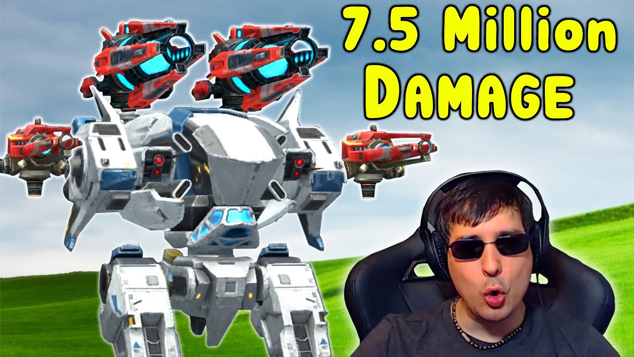 My New 7.5 Million DAMAGE RECORD with only 2 War Robots - WR Gameplay