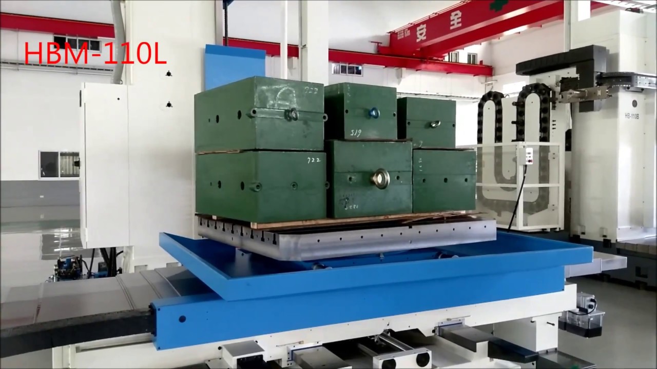 Horizontal Boring  HBM 110L Table loading testing (горизонтально-расточной станок)