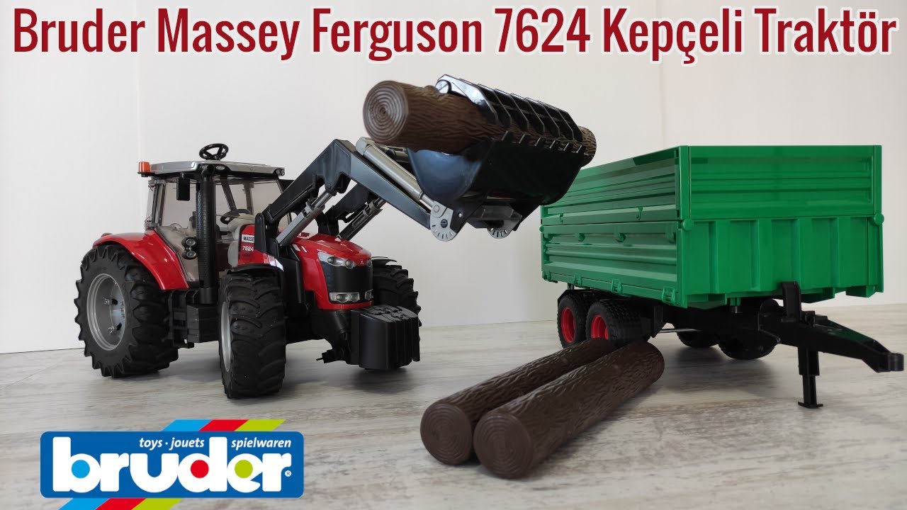 Bruder Massey Ferguson 7624 Kepçeli Traktör kutu açılışı ve incelemesi