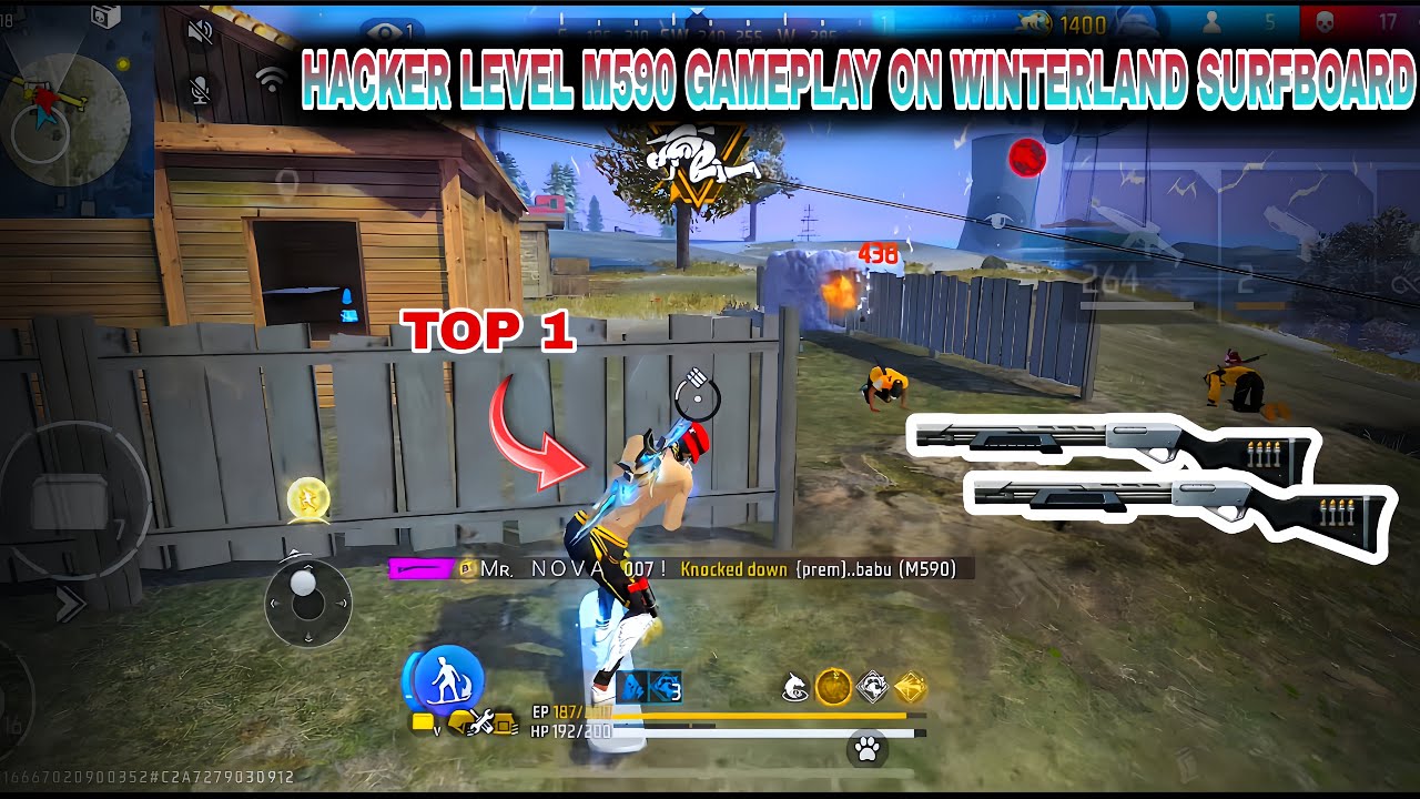 YE KYA KAR DIYA 😱 M590 + SURFBOARD COMBO ☠️| FREE FIRE 