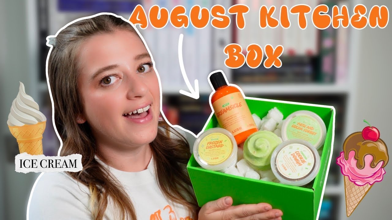 LUSH KITCHEN AUGUST SUBSCRIPTION BOX 🛁 📦 | THE BEST BOX YET!! 🍦💞✨ 2025 &bull; Melody Collis
