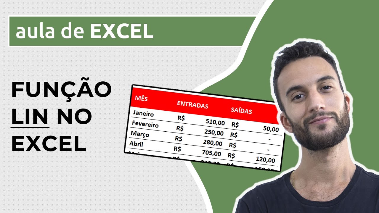 Função LIN no EXCEL (2 exemplos práticos usando PROCV, SOMASES e MÊS)