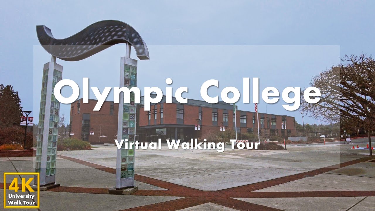 Олимпийский колледж (Olympic College) — виртуальная пешеходная экскурсия [4k 60fps]