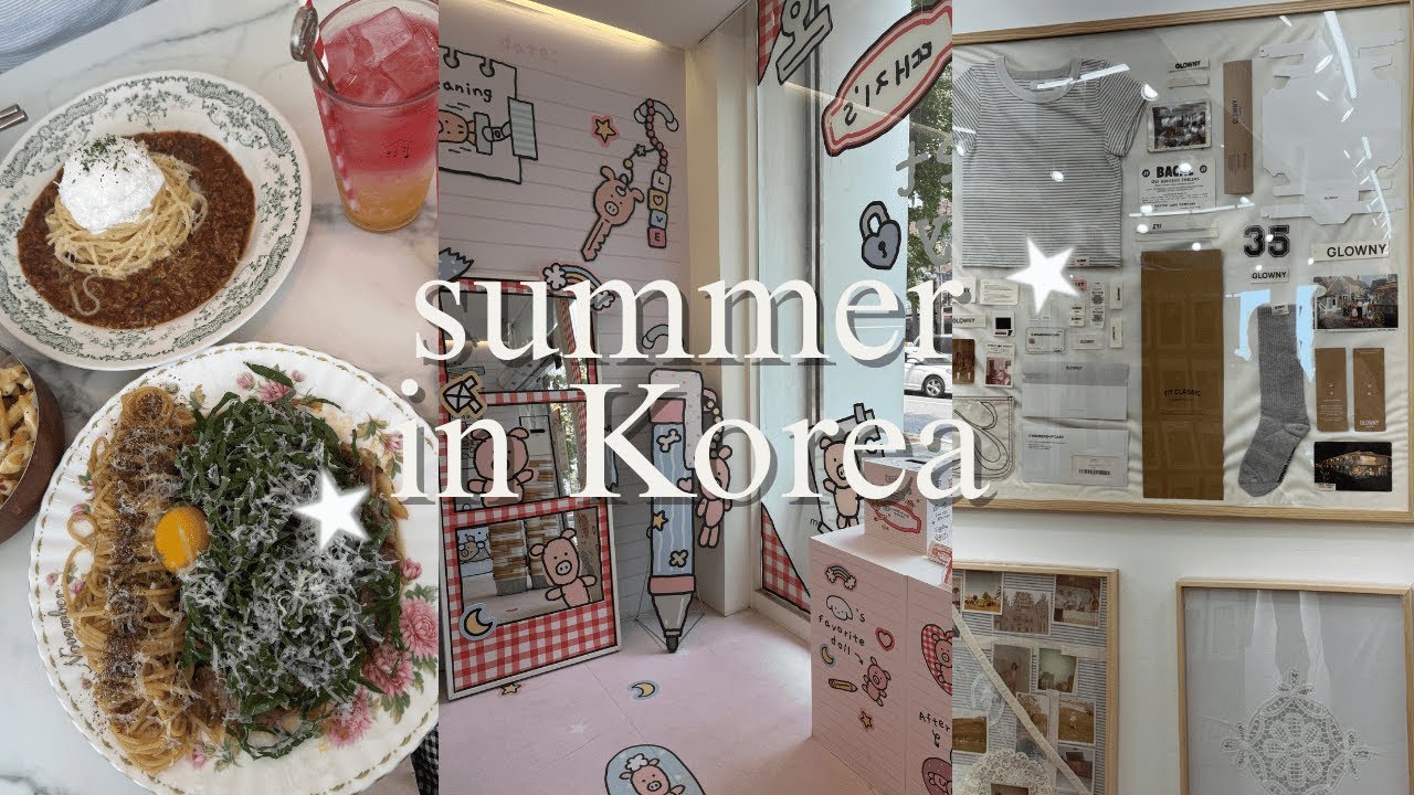 Summer in Korea VLOGᯓ★ Stationary store, trying out pasta, 10CM at music festival