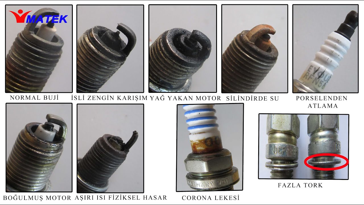 Buji Okumak ve Bujide Corona Lekesi - How to read spark plug and corona stain