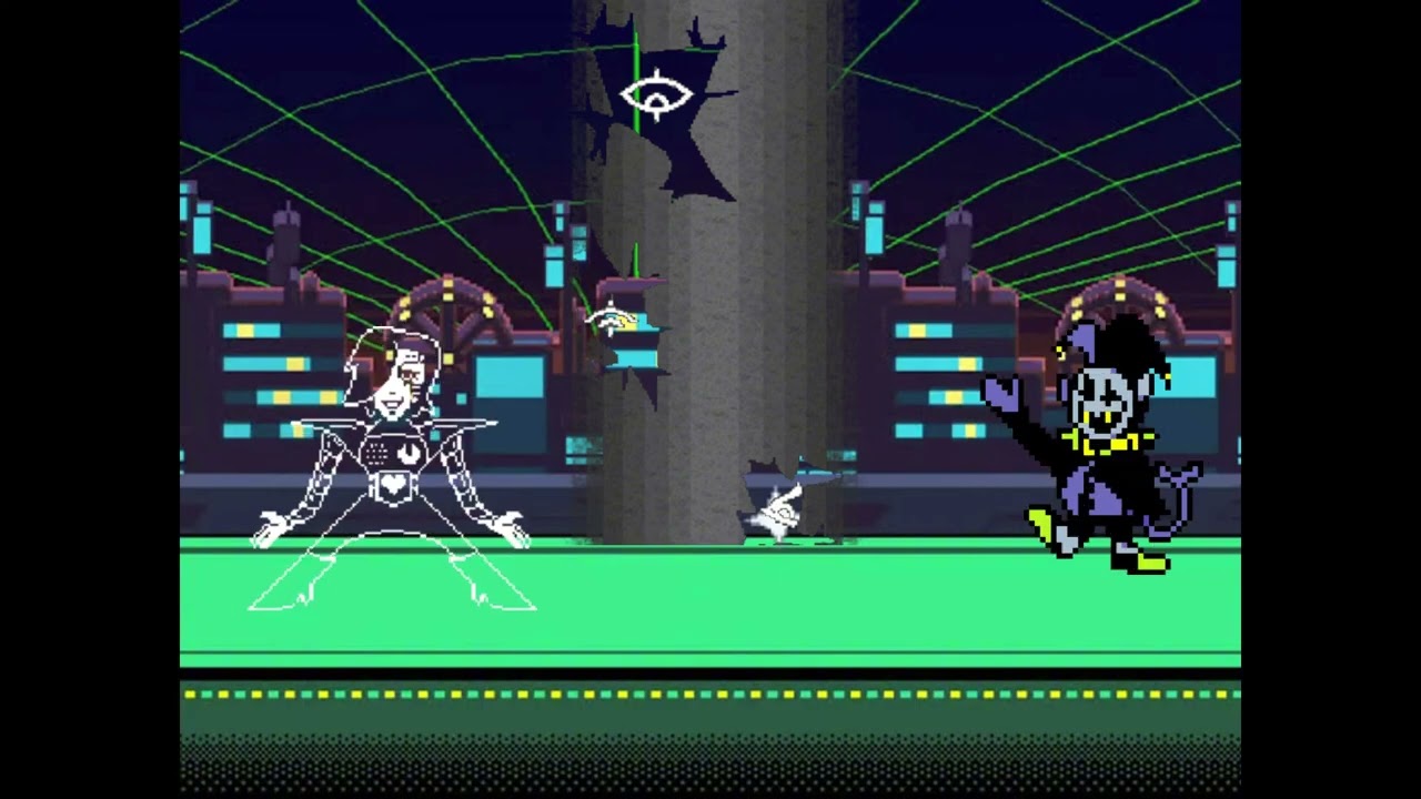 DEATH by crumbling tower in revolving cybers world